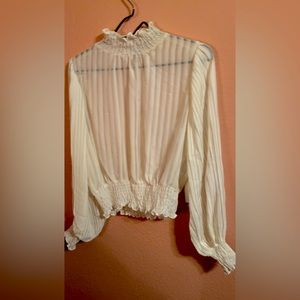 White chiffon blouse